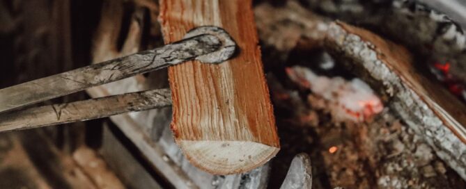 bûche de bois fendue