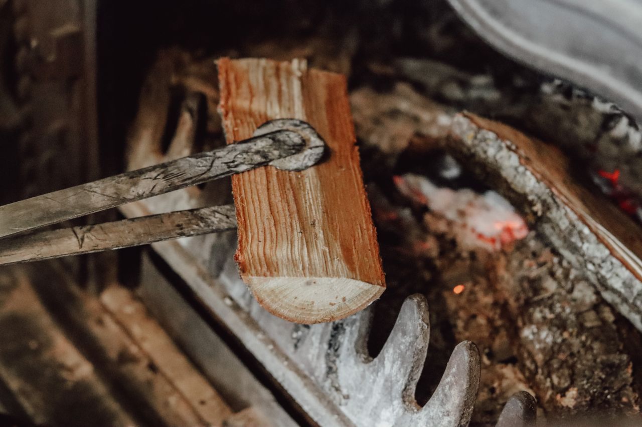 bûche de bois fendue
